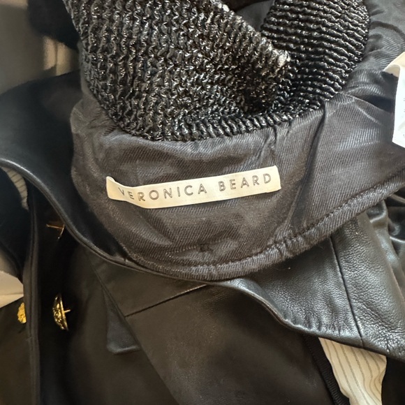 Veronica Beard Black Leather Blazer - Picture 14 of 14